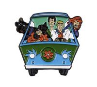 Pin's Scooby Doo - Mystery Machine Van - Cartoon Vintage Pop Culture - Samy Fred Vera Daphne - Pin Accessoire Epinglette Broche Decorative 3.9 x 3.2 cm