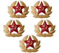 Pin's soviétique de la Seconde Guerre mondiale en forme de faucille et de marteau - Étoile KGB - Badge russe de l'URSS, Badge