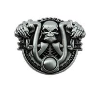 Pin's Squelette Bicker - On The Road To Hell - 4,5x3,6cm - Tête de mort - qualité de finition - Epingle - Broche - Badge - PINS GOTHIQUES