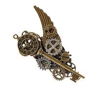 Pin's Steampunk - 7,9 x 4,9 cm en alliage robuste rétro steampunk, épingle décorative antirouille steampunks | Épinglettes Steampunks pour garçons, filles, enfants Accessoires de luminosité