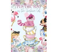 Pin's the Hat To the Cheshire Cat - Wonderland Character Party Supply Game Alice Stickers Set