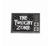 Pin's The Twilight Zone - La Quatrieme Dimension, Noir et Blanc, Vintage TV Show Emission, Ecran Tele, 3 x 2.1 cm, Epinglette Accessoire Vetement Sacs etc Pins