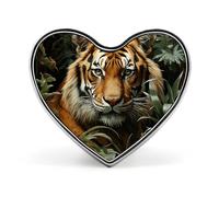 Pin's « Tigre de la Jungle », pin's Rond en métal, Insigne de Mode pour Chemises, Vestes et Chapeaux