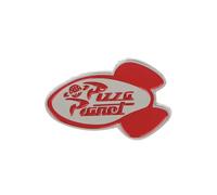 Pin's Toy Story Pizza Planet - Fusée Rouge et Argenté - 3.4 x 2.3 cm - Broche Decorative Epinglette Pin - Dessin ANimé Annees 90 Vintage