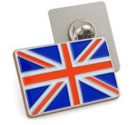 Pin's Union Jack en émail brillant - Épinglette en métal pour British Pride - Badges du Royaume-Uni