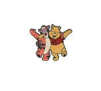Pin's Winnie l'Ourson et Tigrou, bras dessus bras dessous, Dessin Animé vintage Classique, Epinglette Accessoire pour Sacs, Vetement, 3 x 3.4 cm