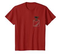 Pinscher miniature dans une poche T-Shirt