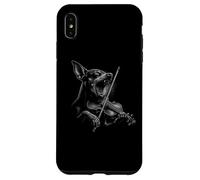 Pinscher miniature jouant du violon violoniste amoureux des chiens Coque pour iPhone XS Max