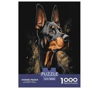 Pinscher Miniature Puzzle 1000 Pièces Educa Jouet en Bois Jeu D'Intelligence Décoration Intérieure Jeu Éduchatif Challenge Toy Adultes & Enfants des 14 Ans 38x26cm/1000pcs