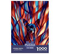 Pinscher Miniature Puzzles De 1000 Pièces pour Adultes Classiques Jeu D' Impossible, Idée Cadeau 38x26cm/1000pcs