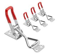 Pinsheng 4 Pièces Loquet de Serrage à Bascule Sauterelles de Menuisier Réglable Loquet à Bascule en Métal Loquet de Serrage Réglable Loquet de Serrage Capacité de Maintien 100 Kg,pour Armoire, Porte
