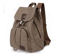 pinsheng Coréen Rétro Sac À Dos Transfrontalier Commerce Extérieur Toile Sac Marée Fille Rétro Casual Mode Étudiant, Marron