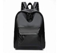 pinsheng Sac À Dos_PU Cartable en Cuir Souple Femme Sac À Dos Coréen Sac À Dos De Style Universitaire Sac De Voyage Étudiant Sauvage, 938 Noir