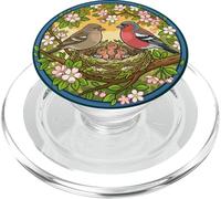 Pinson Mignon Oiseau ornithologue ornithologue Printemps Oiseau Chanteur Poussin PopSockets PopGrip pour MagSafe