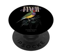 Pinsons gouldiens Vintage Observation des Oiseaux PopSockets PopGrip Adhésif