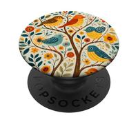 Pinsons Observant Les Oiseaux, Cadeau pour Les Amateurs d'oiseaux et Les Oiseaux PopSockets PopGrip Adhésif