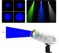 Pinspot Lot De 2 Lumières Pour Boule Disco 15 W Rgbw 4 En Un Avec Télécommande Led Super Lumineuse Pour Fêtes,Dj,Discothèque,Bar,Mariage