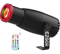 Pinspot Lumière, Mise Au Manuelle Boule Disco Spotlight 18W Rgbw 4 En 1 Led Boule Disco Lumière 16 Couleurs Avec Télécommande Boule Miroir Dj Disco Party Club Bar Mariage Éclairage De Scène