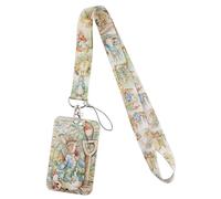 Pinstant Tale of Peter Rabbit Beatrix Potter Cordon tour de cou porte-clés avec porte-badge d'identification 45 cm
