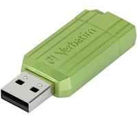 Pinstripe 64 GB USB 2.0 I Memory Stick USB I for Laptop Laptop Ultrabook TV Car Radio I Stick USB 2.0 I USB Stick with Push Mechanism I Eucalyptus Green