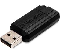 PinStripe USB Stick 32GB I USB 2.0 I Memory Stick USB I for Laptop Laptop Ultrabook TV Car Radio I Stick USB 2.0 I USB Stick with Push Mechanism I Black