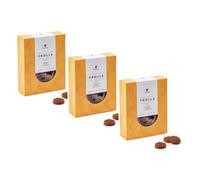 Pintaudi | Sablés Orange Navel | Biscuits Orange et Cacao | Sablés en Sachet Cacao & Orange de Sicile - 3 x 160 Gr | 3 boîtes de sablés aux fruits