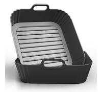 PINTAUR Moule Silicone Air Fryer 2 Paquet pour Philips Série 2000 NA230/00 HD9270, Moulinex 7,5L, Russell Hobbs, Ninja, pour Modèles 5,7L 6,2L 6,8L 7L 7,5L 8,3L, Réutilisable Plat Airfryer Accessoire