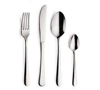 Pintinox Living, Set de 24 couverts en acier inoxydable, Nichel Free, pour 6 personnes, fabriqué en Italie