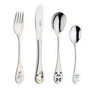 Pintinox Set de 4 Couverts Enfant Arca di Noè en Acier Inoxydable, 4 pièces