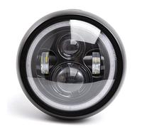 PINTLE Phare de Moto pour Cafe Racer Bobber 7,5 Pouces LED Emark Phare de Moto Phare Universel 7,5 "Phare Rond