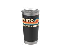 PINTO Retro 70s 80s Sunset Stripe Gobelet isotherme en acier inoxydable double paroi