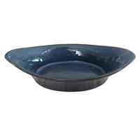 PintoCer - Saladier en céramique de grès, 25,5 cm x 14,5 cm x 5 cm, bol à salade, couleur : bleu