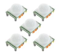 PintoHardware - 5 modules infrarouges Humains capteur de Mouvement PIR HC-SR501, Compatible avec Arduino, Couverture de dôme, Plaque de Circuit Composants électroniques, projets d'automatisation.
