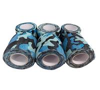 PintoMed - Bandage Cohésif - 6 Rouleaux Bleu Camoflage X 5 cm X 4.5 m Autoadhésif, Sports Bande, Premiers Secours Adhésif, Vet Wrap