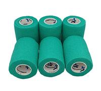 PintoMed - Bandage Cohésif - 6 Rouleaux Vert X 7,5 cm X 4,5 m Autoadhésif, Sports Bande, Premiers Secours Adhésif, Vet Wrap