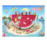 Pintoo Casse-tête de 1200 pièces pour adultes - Chimura Mayu - Belle fête de pastèque - Puzzle en plastique pour décoration d'intérieur, zéro poussière, rangement facile [H3615]