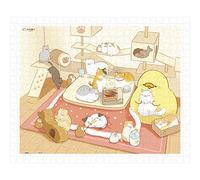 Pintoo FoodieG H3066 Casse-tête de 500 pièces pour adultes - Maison de chat adorable, rangement facile, puzzle en plastique emboîtable, sans colle nécessaire