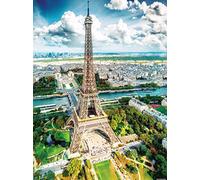 Pintoo HenryDo H3031 Puzzle 1200 pièces pour adultes - Photographie aérienne - Tour Eiffel, Paris - Beau puzzle en plastique pour décoration intérieure - Sans poussière - Rangement facile [H3031]