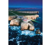 Pintoo HenryDo H3032 Puzzle 1200 pièces pour adultes - Photographie aérienne - Phare de Ponta da Piedade, Portugal Beau puzzle en plastique pour décoration d'intérieur zéro poussière stockage facile