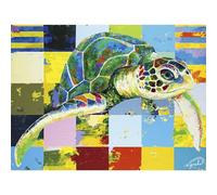 Pintoo NiJiSuKe - Puzzle de 1200 pièces pour adultes - Tortue de mer verte - Beau puzzle en plastique pour décoration d'intérieur zéro poussière - Rangement facile [H3522]
