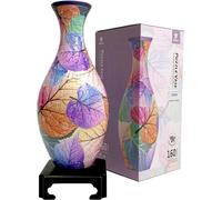 Pintoo Puzzle 3D Vase en Fleurs - Colorful Leaves | 160 Pièces | Vase Fleurs avec Réservoir d’Eau | Cadeau Original pour Maman, Fête des Mères, Décoration Maison [S1034]