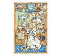 Pintoo Puzzle 600 pièces pour adultes - Lion en coton - Meuble de collection Little White Tiger - Beau puzzle en plastique pour décoration d'intérieur - Zéro poussière - Rangement facile [H2350]