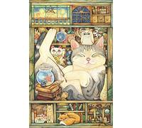 Pintoo Puzzle de 600 pièces pour adultes - Lion de coton - Temps de pause - Rangement facile - Puzzle en plastique emboîtable sans colle [H2965]