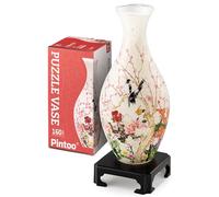 Vase de puzzle Pintoo 3D Vase unique Vase de fleurs fabriquee par 160 pieces de puzzle en plastique incurve Cadeau de rechauffement pour arrangem