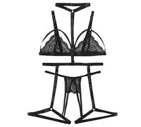 PINTUTU Combinaison Ouverte Entrejambe Sexy - Tenue Pute Hard Cosplay Bodystocking Fantasy Costume Lingerie Grandir en Taille Femme