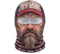 PINTUTU Réaliste Masque intégral avec impression 3D - Respirant, léger et confortable, idéal pour le cosplay, les fêtes, Halloween, le carnaval et les événements amusants