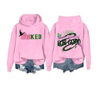 PINTUTU Sweat à Capuche de Noël Femme avec Imprimé I Have Been Changed for Good, Rose, Stylé et Confortable pour Fêtes de Noël, Sorties Informelles et Célébrations de Vacances