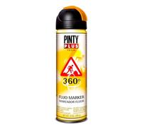 Pinty Plus Bombe de chantier 255 Peinture spray marquage 500 ml Orange T143