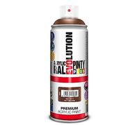 Peinture spray acrylic brillant 400ml brun noisette ral 8011 -