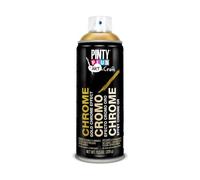 pintyplus art & craft spray paint 520cc gold chrome effect c151